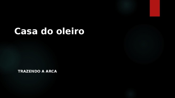 casa do oleiro -trazendo a arca - página 1