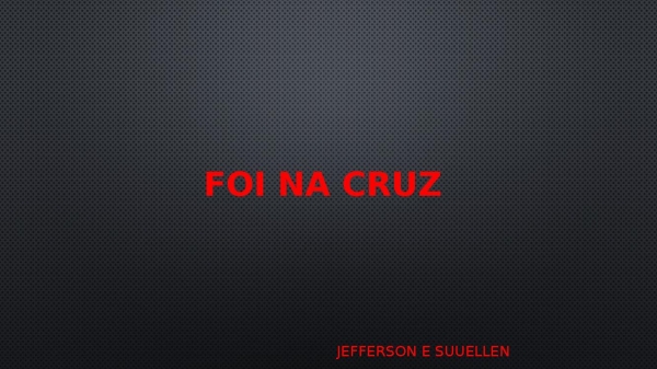 Foi na cruz - página 1
