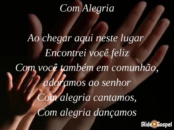 Com Alegria - página 1