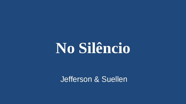 No Silêncio - página 1
