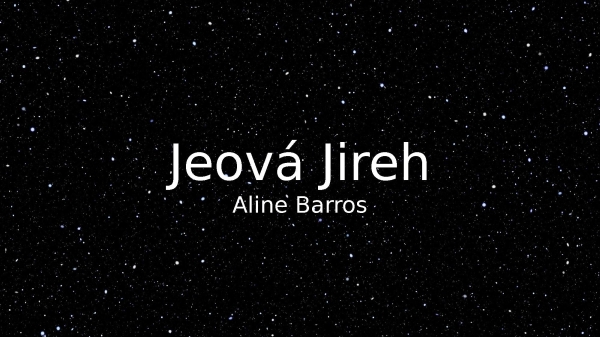 Jeová Jireh - página 1