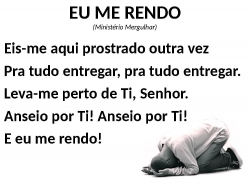 EU ME RENDO (Ministério Mergulhar)