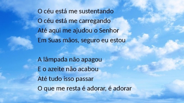 O CÉU ESTÁ ME SUSTENTANDO - página 6