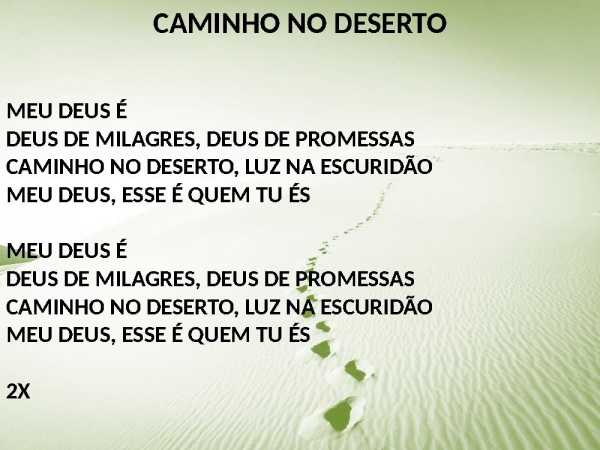 Caminho no deserto2 - página 2