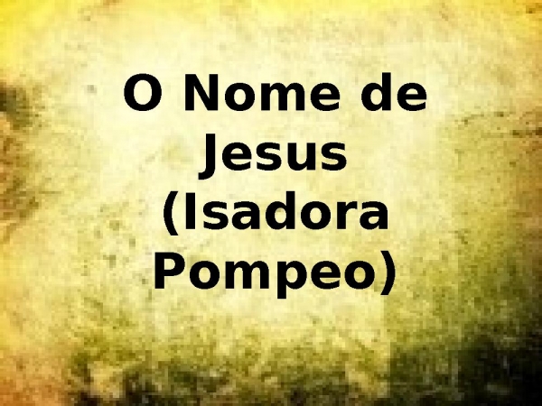 O Nome de Jesus