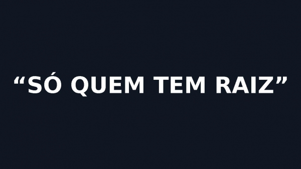 SARAH FARIAS - SÓ QUEM TEM RAIZ.pptx - página 1
