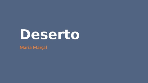 Deserto - página 1
