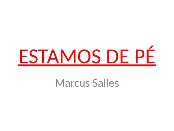 Estamos de Pé - página 1
