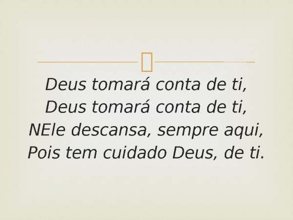 61 - Deus Tomará Conta de Ti.pptx - página 5