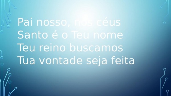 Pai Nosso - Pedras Vivas - Letra branca - página 2
