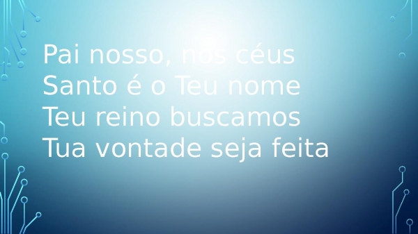Pai Nosso - Pedras Vivas - Letra branca - página 4