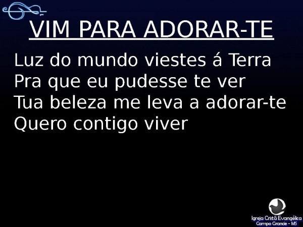 VIm para adorar te.ppt