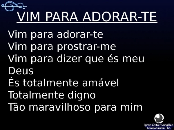 VIm para adorar te.ppt - página 2