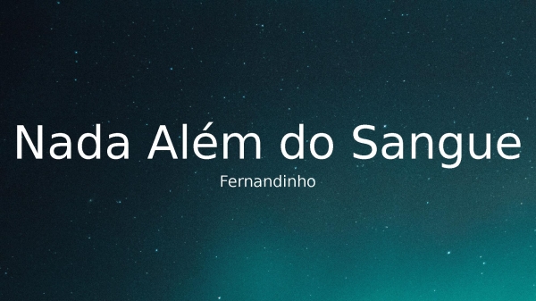 Nada Além do Sangue - página 1