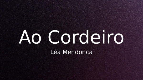 Ao Cordeiro - página 1