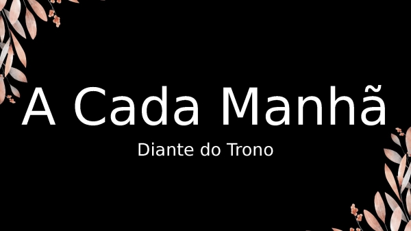 A Cada Manhã - página 1