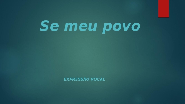 Se meu povo - página 1